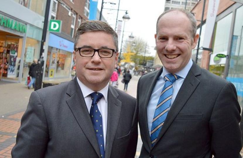 Rt Hon Robert Buckland QC MP pictured with Justin Tomlinson MP