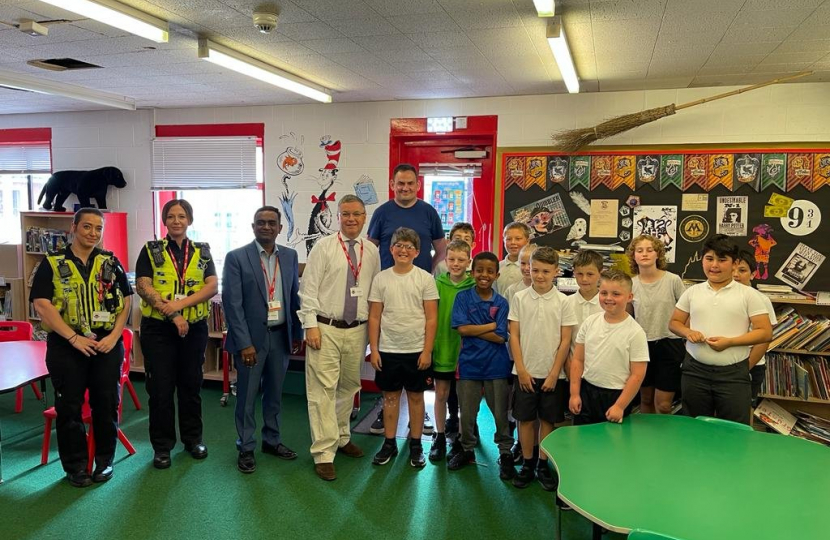 Robert's visit to Westlea Primary School